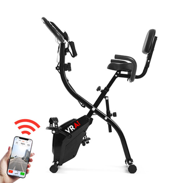 VRAi Fitness SXB-350 Folding Exercise Bike With Bluetooth App Compatibility  [Ultimate Fitness Bundle] - Image 2