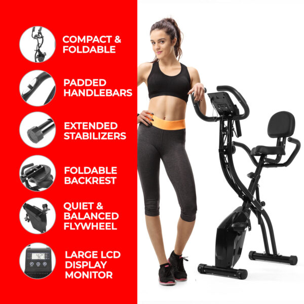 VRAi Fitness SXB-350 Folding Exercise Bike With Bluetooth App Compatibility  [Ultimate Fitness Bundle] - Image 18